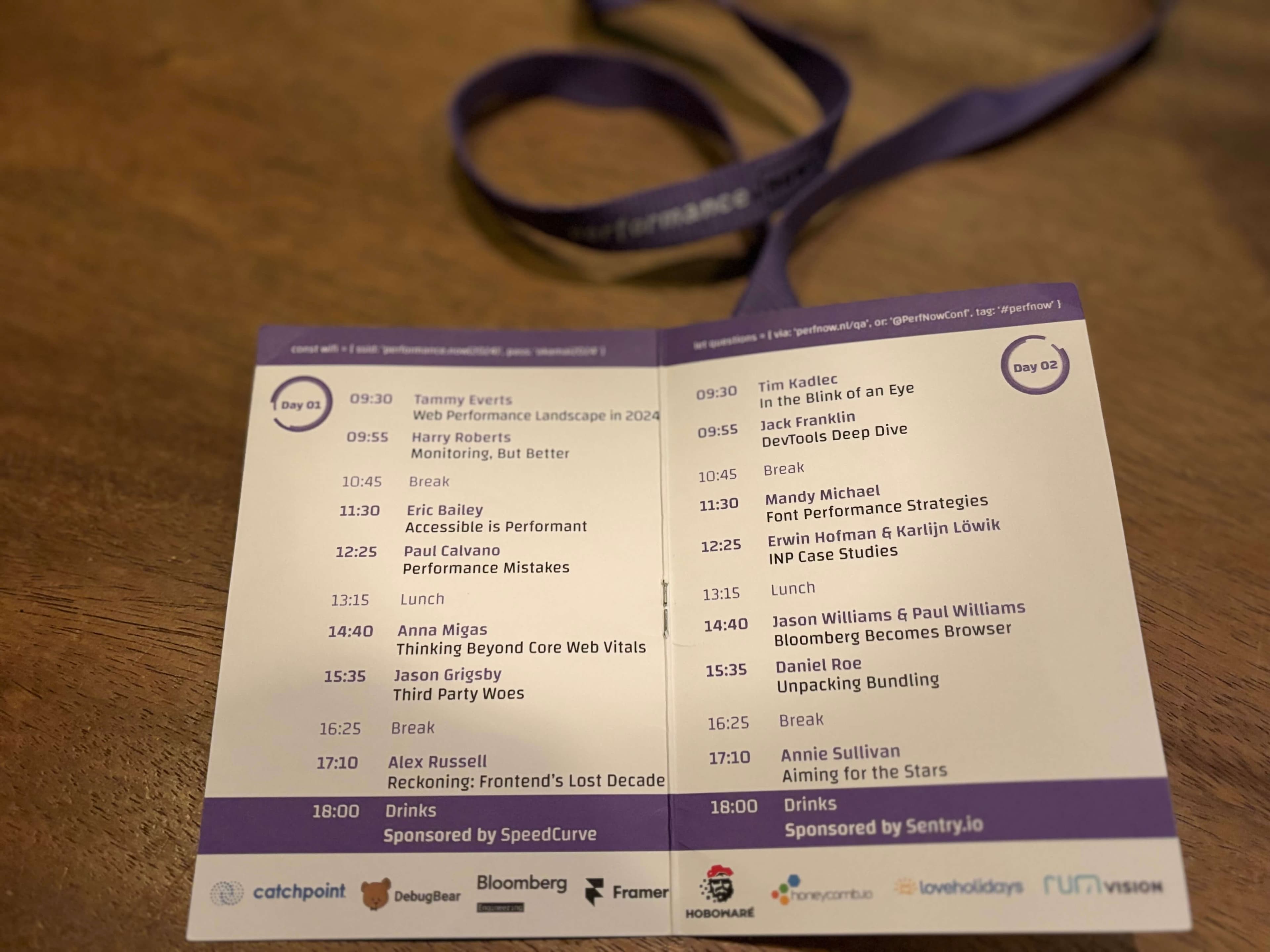 A visit to the worlds most performant conference: performance.now()