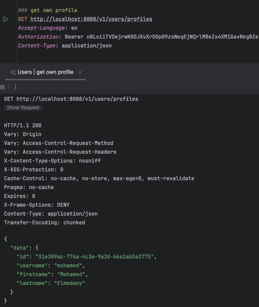 load-own-profile