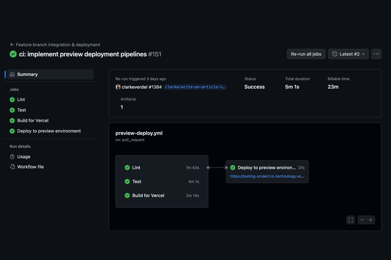 Take control over your CI/CD process: Use GitHub Actions to deploy to Vercel