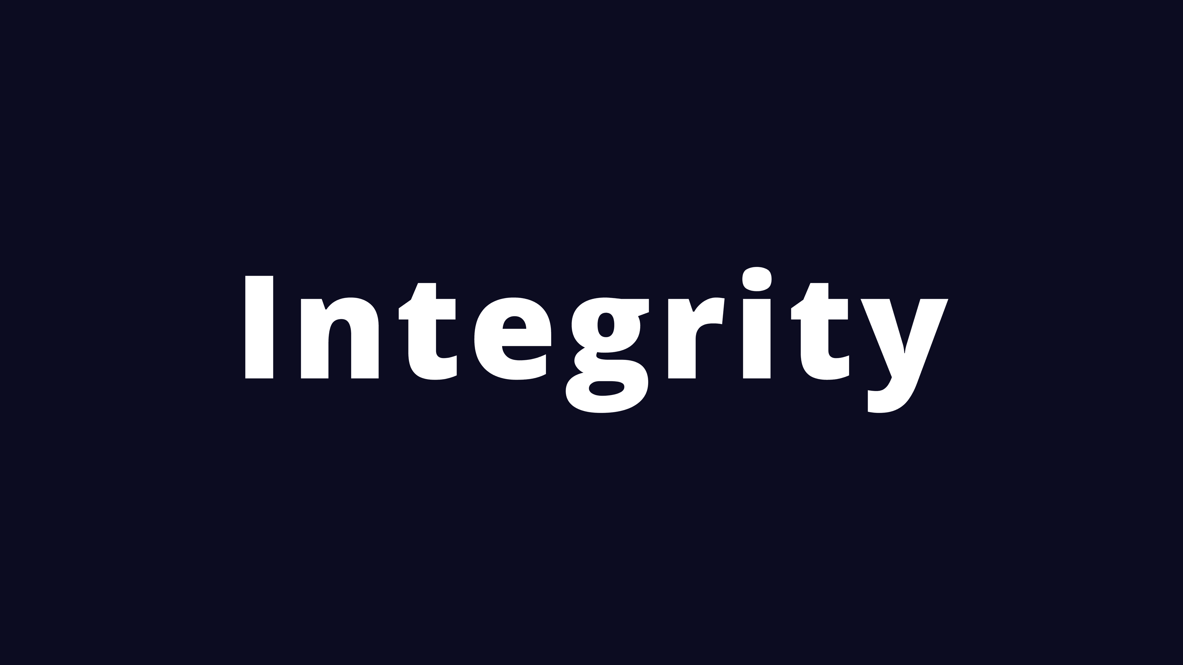 The power of integrity in both work and life