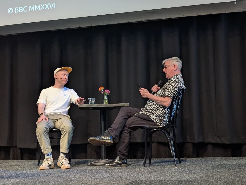 Josh Tumath and Bruce Lawson on stage at CSS Day 2026