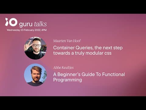 Front-end Meetup - Guru talks