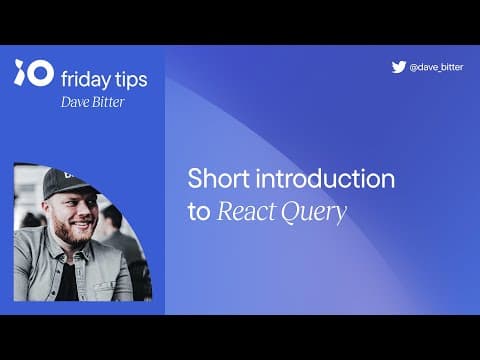 Short introduction to React Query | Friday Tips #4