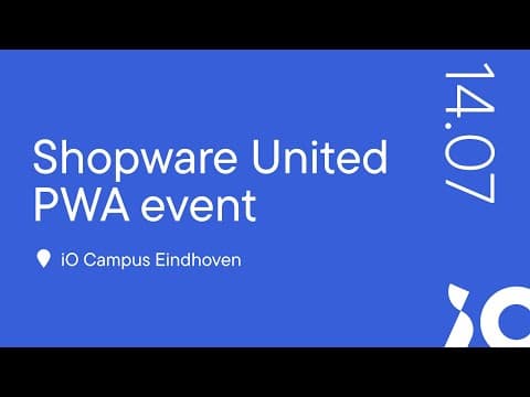 Shopware United PWA event