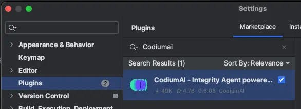 How to install CodiumAI in IntelliJ Idea