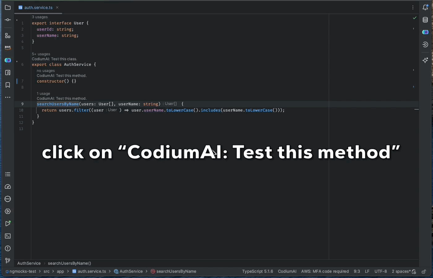 How to generate unit tests with CodiumAI in IntelliJ Idea