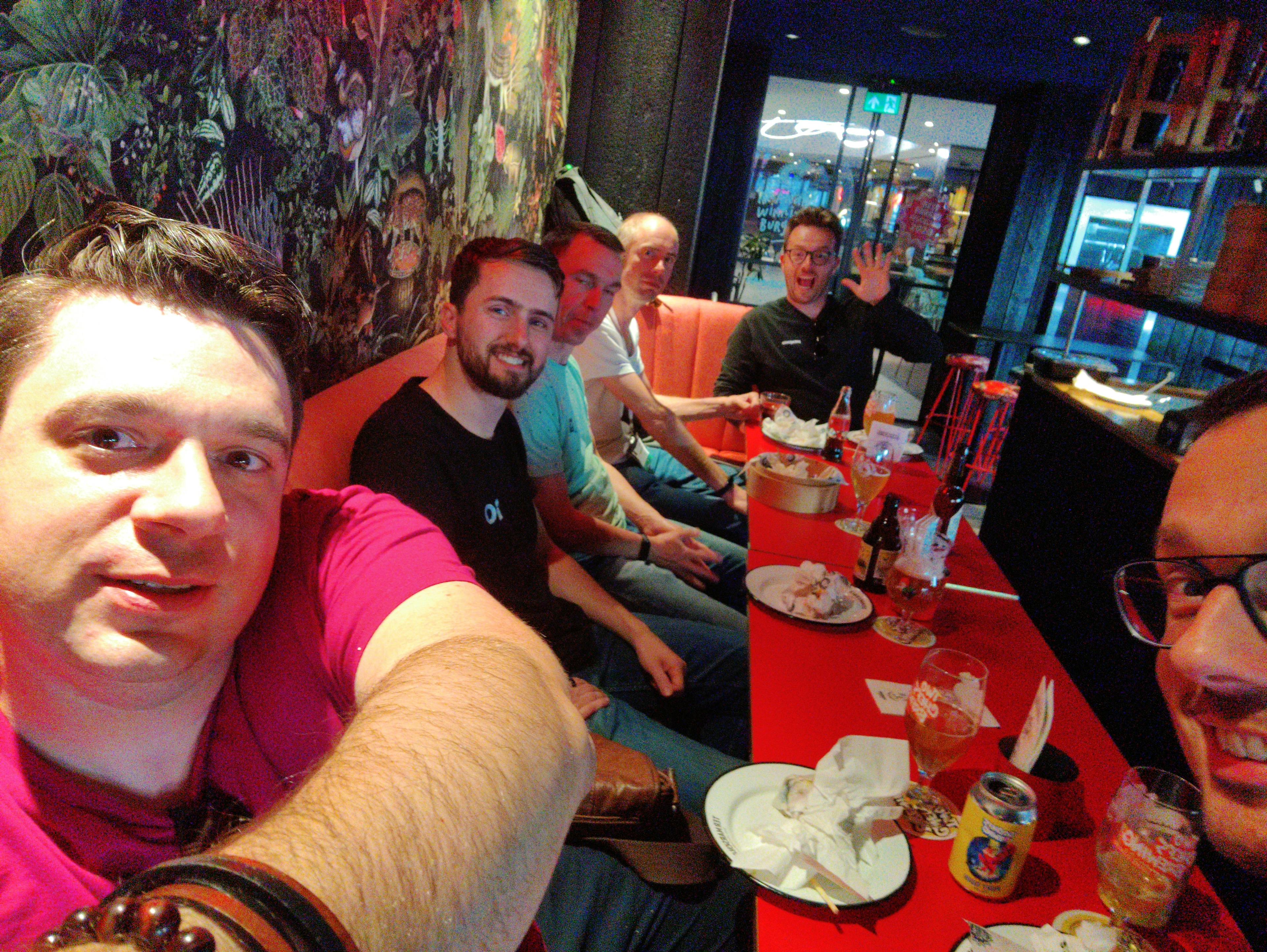 Burgers with iO colleagues